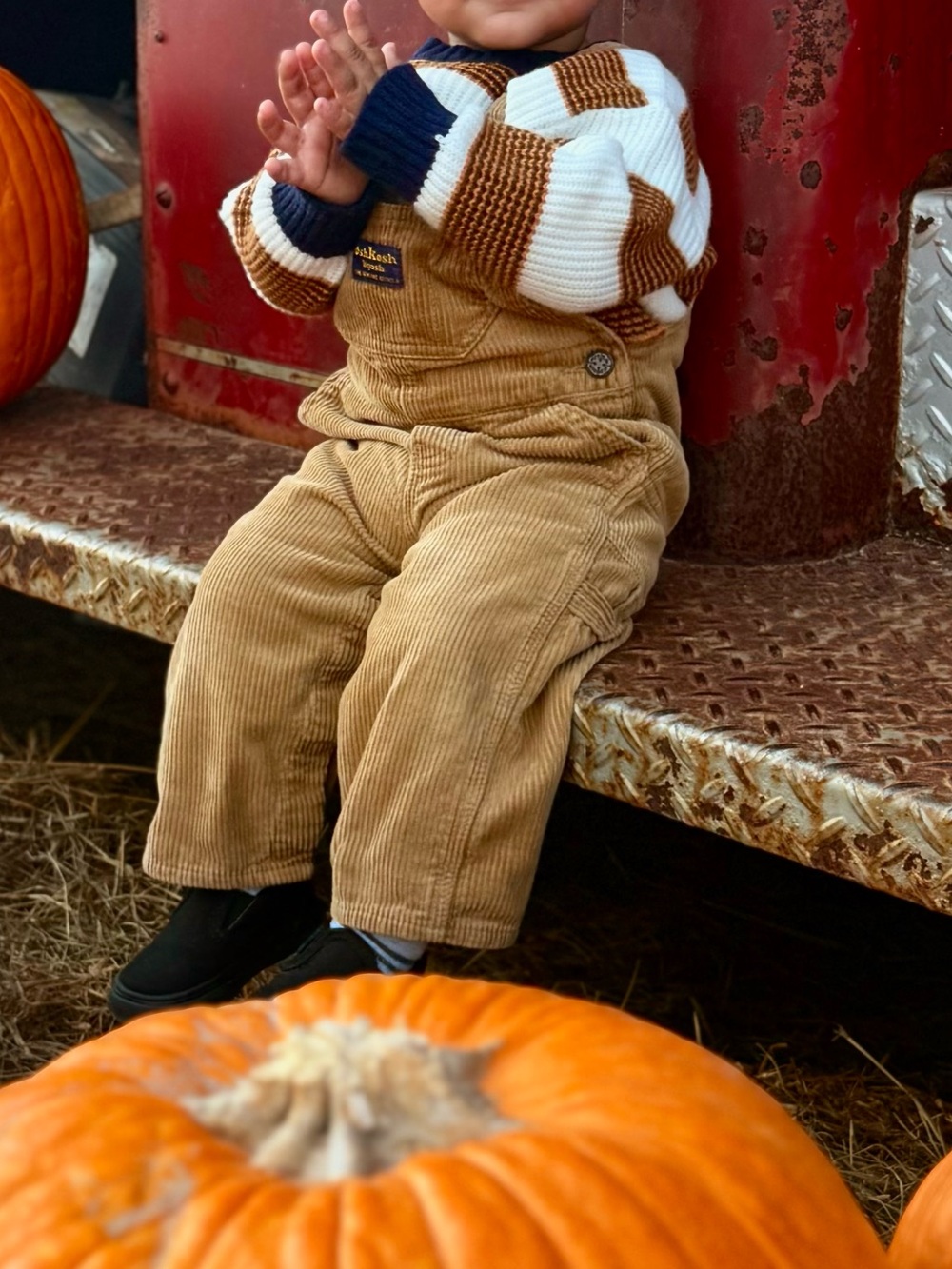 Vintage brown corduroy overalls